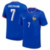 Camisola França Griezmann 7 Homen Equipamento 1ª Euro 2024